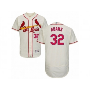 Men's Majestic St. Louis Cardinals #32 Matt Adams Cream Flexbase Authentic Collection MLB Jersey