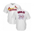 Men's Majestic St. Louis Cardinals #39 Miles Mikolas Authentic White Team Logo Fashion Cool Base MLB Jersey