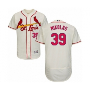 Men's Majestic St. Louis Cardinals #39 Miles Mikolas Cream Alternate Flex Base Authentic Collection MLB Jersey