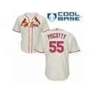 Men's Majestic St. Louis Cardinals #55 Stephen Piscotty Replica Cream Alternate Cool Base MLB Jersey