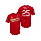 Men's St.Louis Cardinals #25 Dexter Fowler 2017 Spring Training Cool Base Stitched MLB Jersey