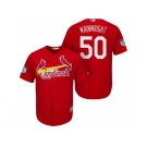 Men's St.Louis Cardinals #50 Adam Wainwright 2017 Spring Training Cool Base Stitched MLB Jersey