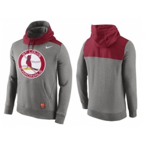 Men's St.Louis Cardinals Nike Gray Cooperstown Collection Hybrid Pullover Hoodie_1