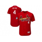 St.Louis Cardinals #4 Yadier Molina Red 2017 Spring Training Flexbase Authentic Collection Stitched Baseball Jersey