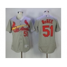 St.Louis Cardinals #51 Willie McGee Grey Flexbase Authentic Collection Stitched MLB Jersey