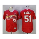 t.Louis Cardinals #51 Willie McGee Red Flexbase Authentic Collection Stitched MLB Jersey