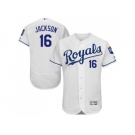 Kansas City Royals #16 Bo Jackson White Flexbase Authentic Collection Stitched Baseball Jersey