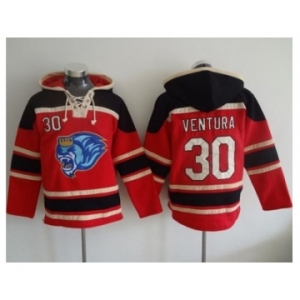 Kansas City Royals #30 Yordano Ventura Red Sawyer Hooded Sweatshirt MLB Hoodie