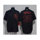 Kansas City Royals #35 Eric Hosmer Black Strip Stitched MLB Jersey