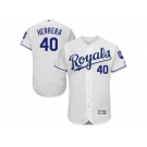 Kansas City Royals #40 Kelvin Herrera White Flexbase Authentic Collection Stitched Baseball Jersey