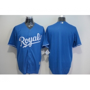 Kansas City Royals Blank blue New Cool Base Stitched Baseball Jersey