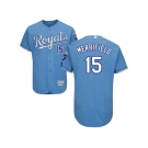 Men Kansas City Royals #15 Whit Merrifield Light Blue Flexbase Authentic Collection Stitched MLB Jersey