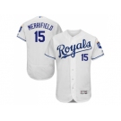 Men Kansas City Royals #15 Whit Merrifield White Flexbase Authentic Collection Stitched MLB Jersey