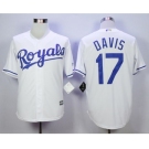 Men Kansas City Royals #17 Wade Davis White 2016 Official Cool Base Jersey