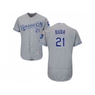 Men Kansas City Royals #21 Lucas Duda Grey Flexbase Authentic Collection Stitched MLB Jersey