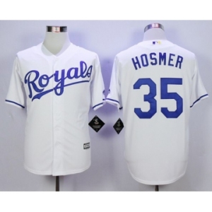 Men Kansas City Royals #35 Eric Hosmer White 2016 Official Cool Base Jersey