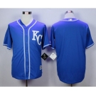 Men Kansas City Royals Blank Blue 2016 Official Cool Base Jersey