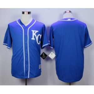 Men Kansas City Royals Blank Blue 2016 Official Cool Base Jersey