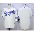 Men Kansas City Royals Blank White 2016 Official Cool Base Jersey