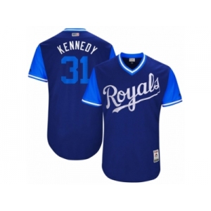 Men's 2017 Little League World Series Royals #31 Ian Kennedy Kennedy Royal Jersey