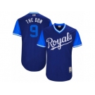 Men's 2017 Little League World Series Royals #9 Drew Butera The Don Royal Jersey