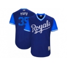 Men's 2017 Little League World Series Royals Eric Hosmer #35 Papo Royal Jersey