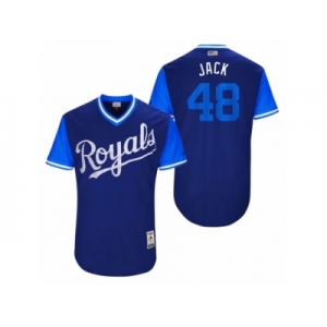 Men's 2017 Little League World Series Royals Joakim Soria #48 Jack Royal Jersey