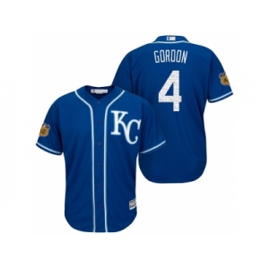 Men's Kansas City Royals #4 Alex Gordon 2017 Spring Training Cool Base Stitched MLB Jersey