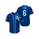 Men's Kansas City Royals #6 Lorenzo Cain 2017 Spring Training Cool Base Stitched MLB Jersey