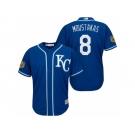 Men's Kansas City Royals #8 Mike Moustakas 2017 Spring Training Cool Base Stitched MLB Jersey