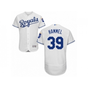 Men's Majestic Kansas City Royals #39 Jason Hammel White Flexbase Authentic Collection MLB Jersey