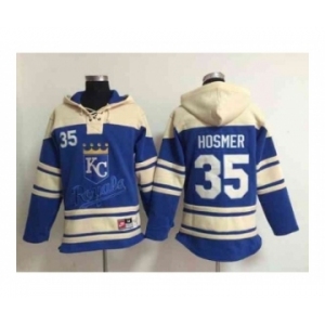 mlb jerseys kansas city royals #35 hosmer blue[pullover hooded sweatshirt]