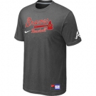 MLB Atlanta Braves D.Grey Nike Short Sleeve Practice T-Shirt