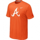 MLB Atlanta Braves Heathered Nike Orange Blended T-Shirt