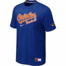 MLB Baltimore Orioles Nike Blue Short Sleeve Practice T-Shirt