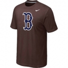 MLB Boston Red Sox Heathered Nike Brown Blended T-Shirt