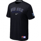 MLB Boston Red Sox Nike Black Short Sleeve Practice T-Shirt