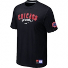 MLB Chicago Cubs Nike Black Short Sleeve Practice T-Shirt