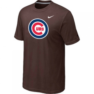 MLB Chicago Cubs Nike Brown Club Logo T-Shirt