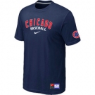 MLB Chicago Cubs Nike D.Blue Short Sleeve Practice T-Shirt