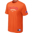 MLB Chicago Cubs Nike Orange Short Sleeve Practice T-Shirt