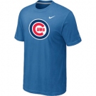 MLB Chicago Cubs Nike light Blue Club Logo T-Shirt