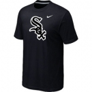 MLB Chicago White Sox Nike Heathered Black Club Logo T-Shirt