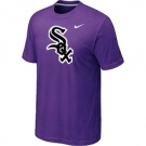 MLB Chicago White Sox Nike Heathered Purple Club Logo T-Shirt