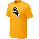 MLB Chicago White Sox Nike Heathered Yellow Club Logo T-Shirt