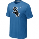 MLB Chicago White Sox Nike Heathered light Blue Club Logo T-Shirt