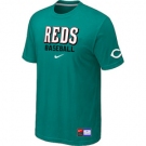 MLB Cincinnati Reds Nike Green Short Sleeve Practice T-Shirt