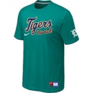 MLB Detroit Tigers Green Nike Short Sleeve Practice T-Shirt