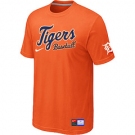 MLB Detroit Tigers Orange Nike Short Sleeve Practice T-Shirt