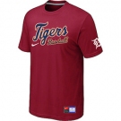 MLB Detroit Tigers Red Nike Short Sleeve Practice T-Shirt